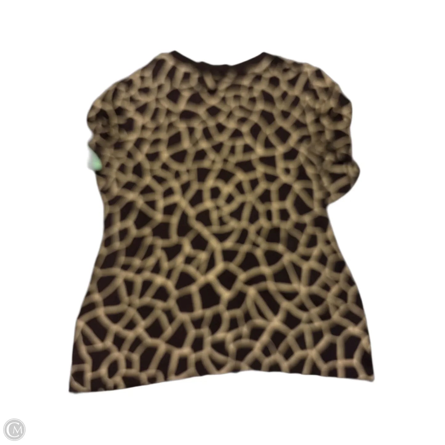 Top 3/4 Sleeve By Chicos In Brown, Size: L