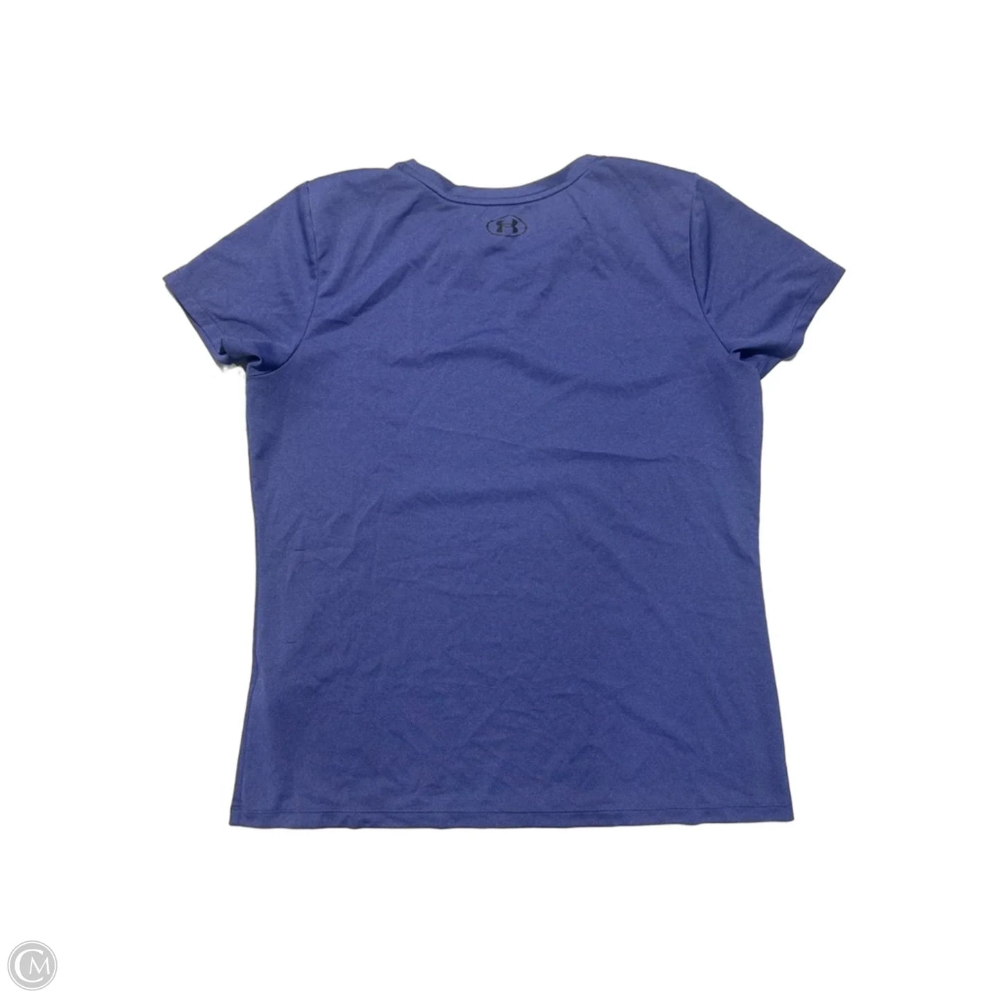 Athletic Top Short Sleeve By Under Armour In Navy, Size: L