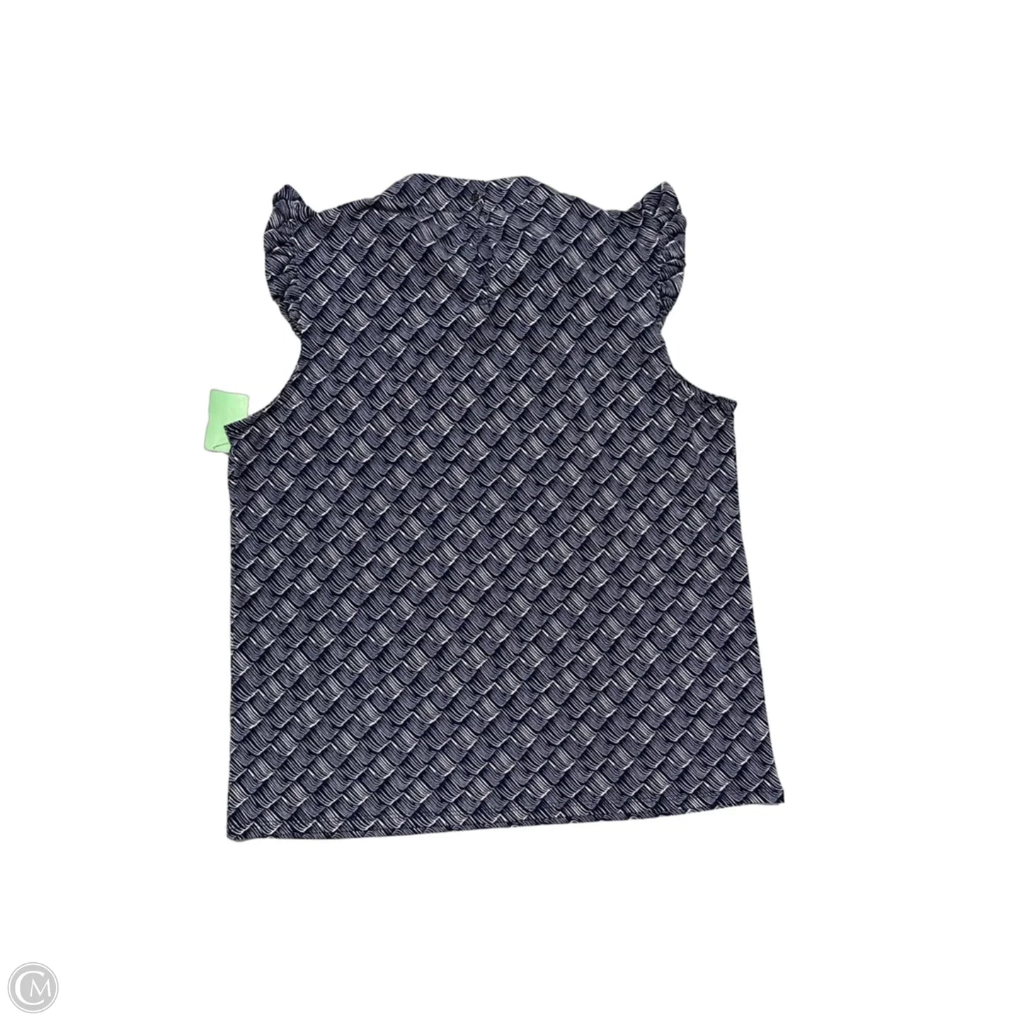 Top Short Sleeve By Adrianna Papell In Navy, Size: M
