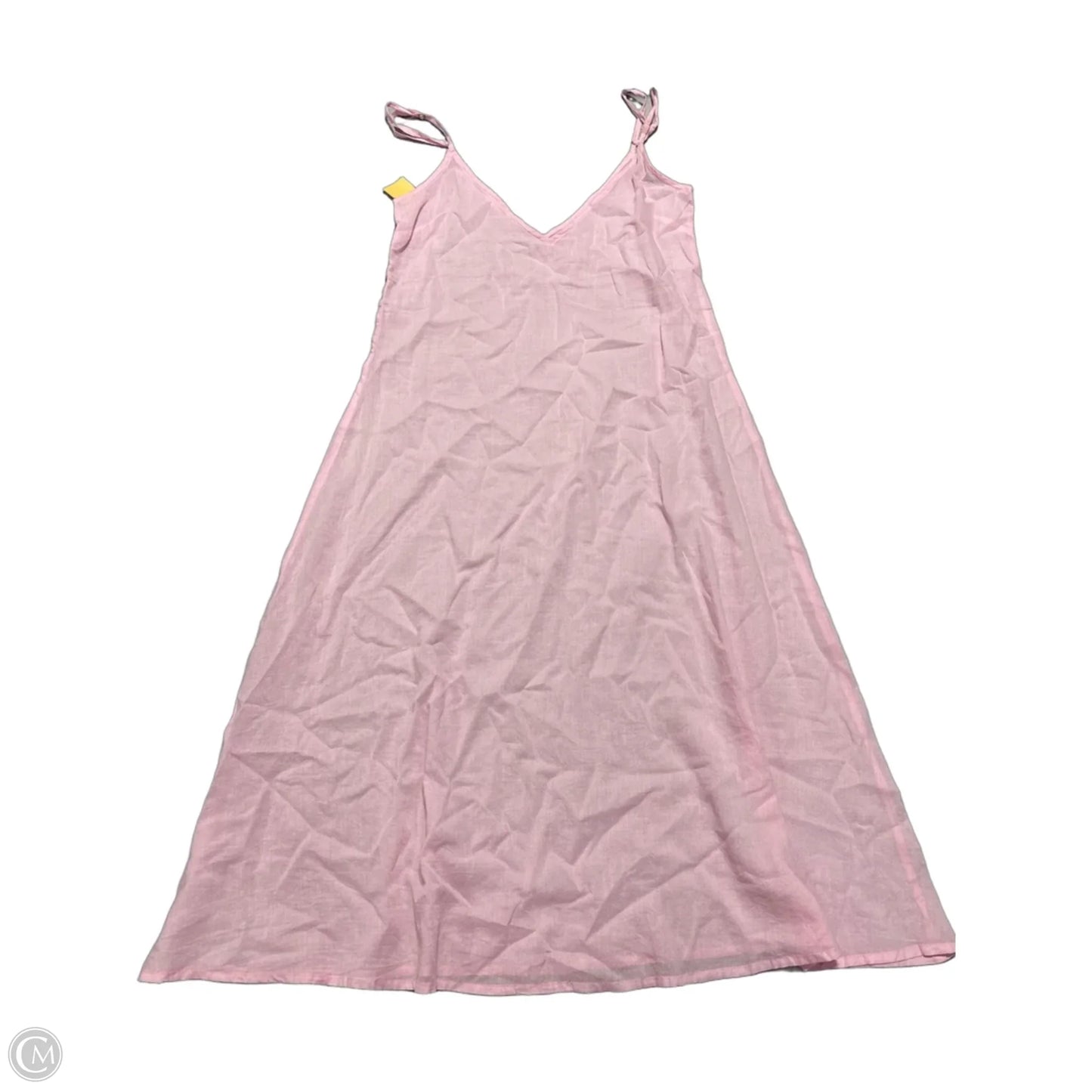 Dress Casual Midi By Cmc In Pink, Size: L