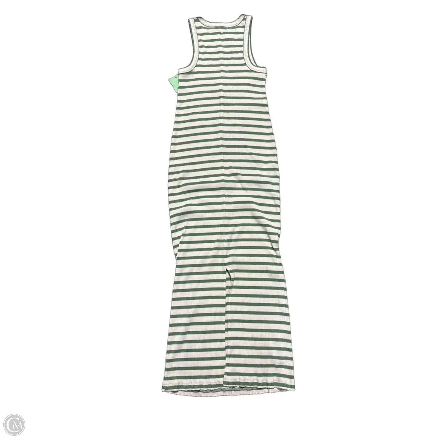 Dress Casual Maxi By Ann Taylor In Green & White, Size: S