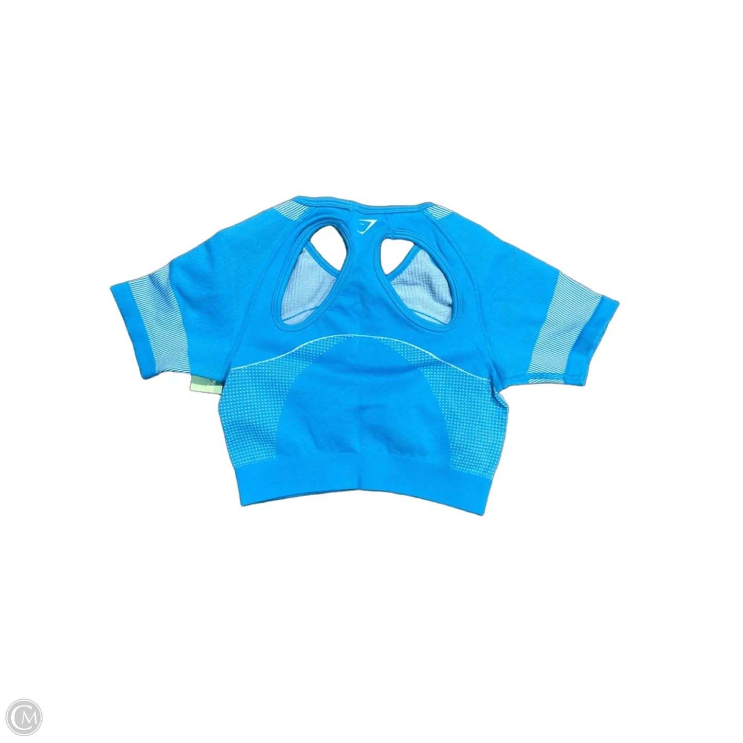 Athletic Top Short Sleeve By Gym Shark In Blue, Size: M