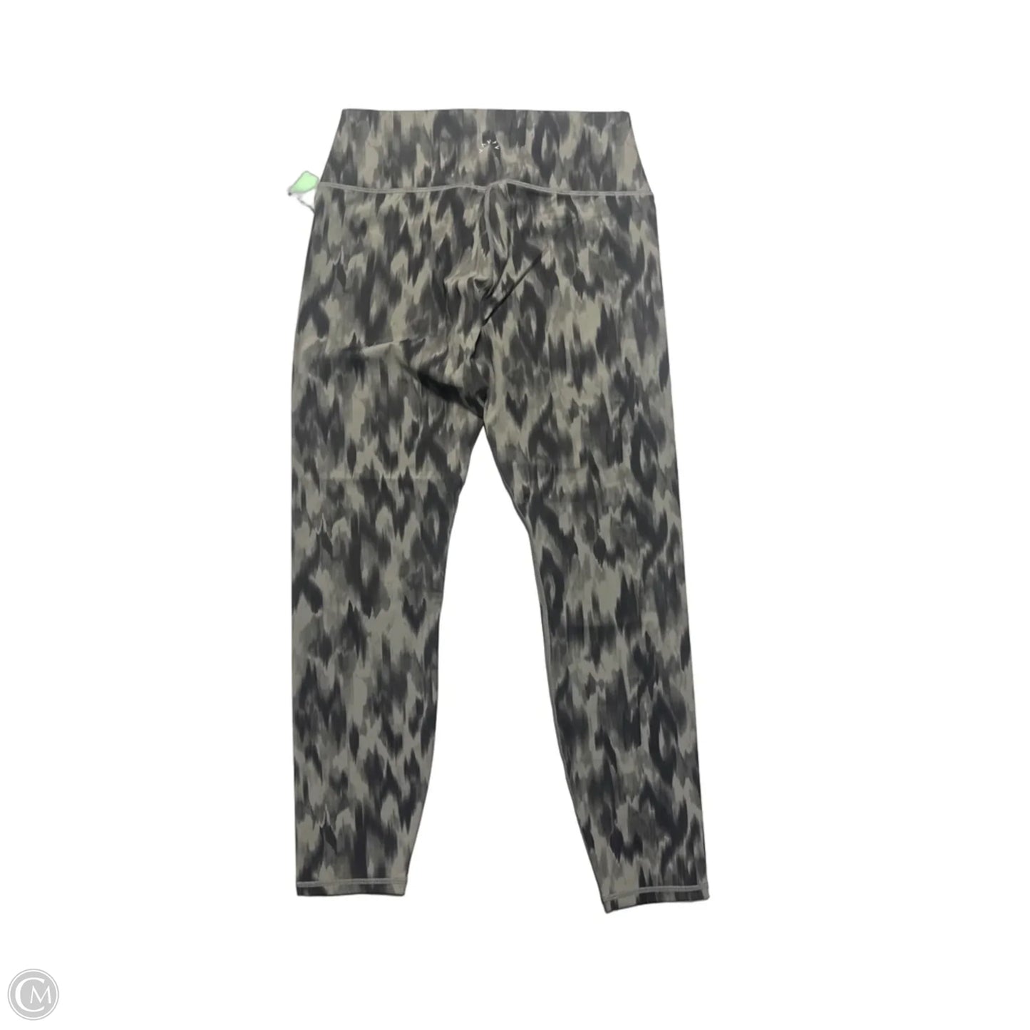 Athletic Leggings By Varley In Black & Green, Size: L
