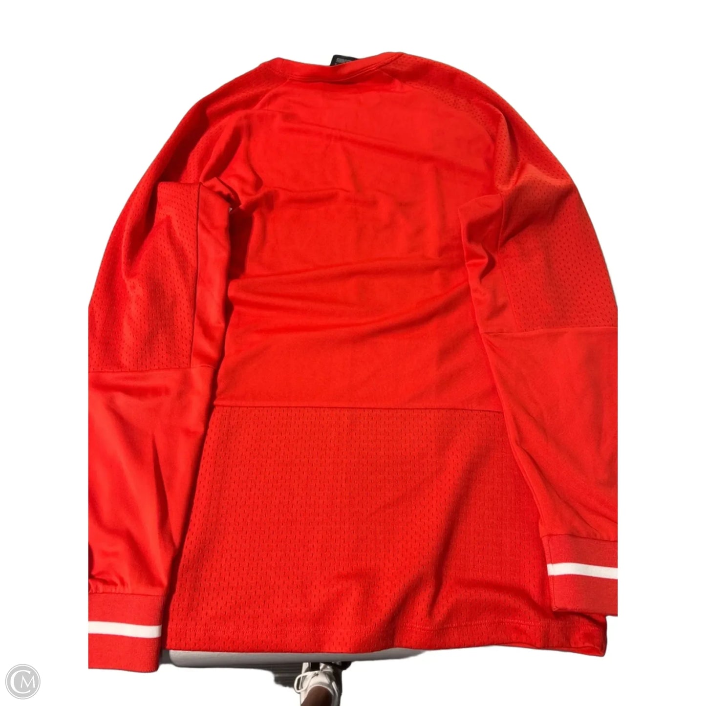 Top Long Sleeve By Nike In Orange, Size: M