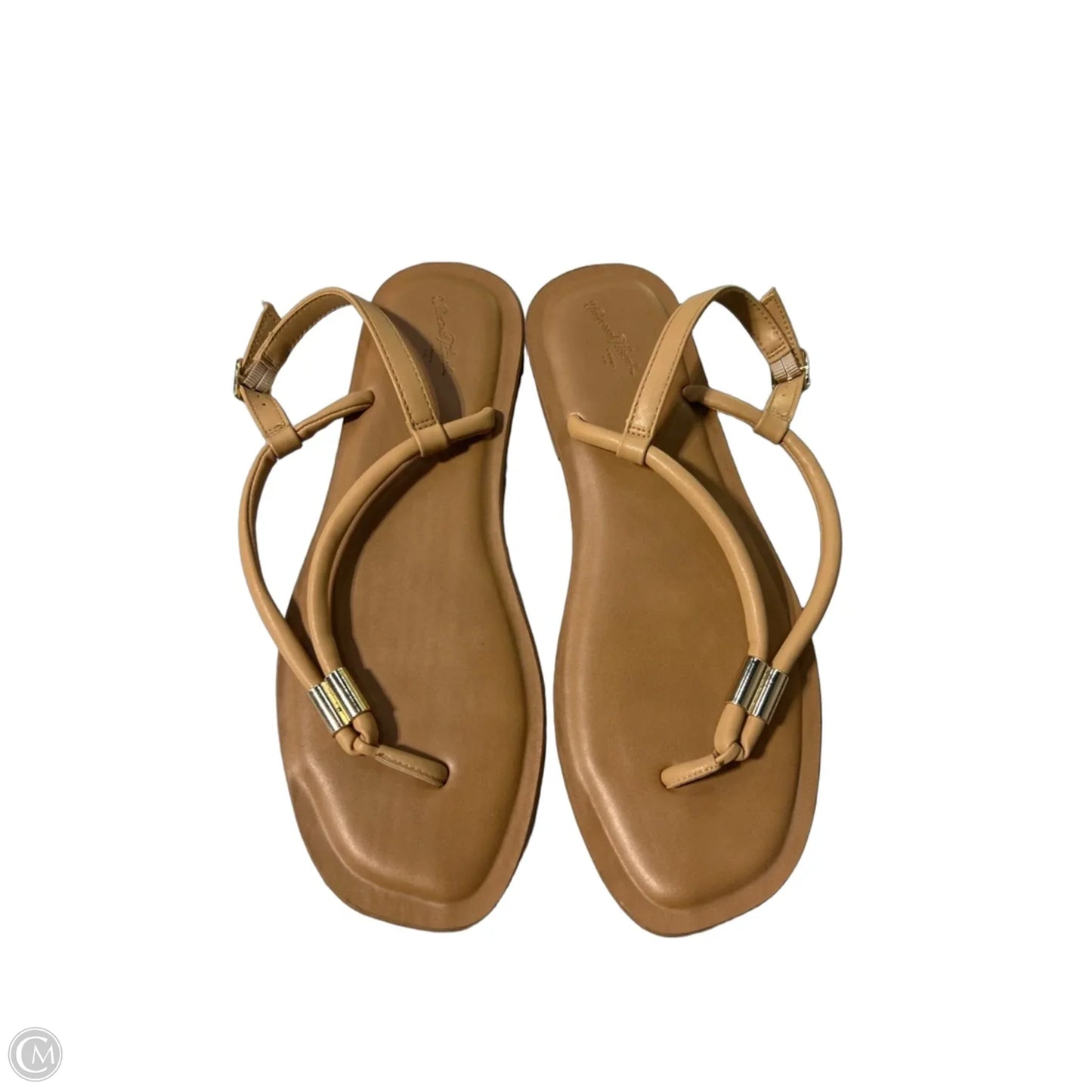 Sandals Flats By Universal Thread In Tan, Size: 10