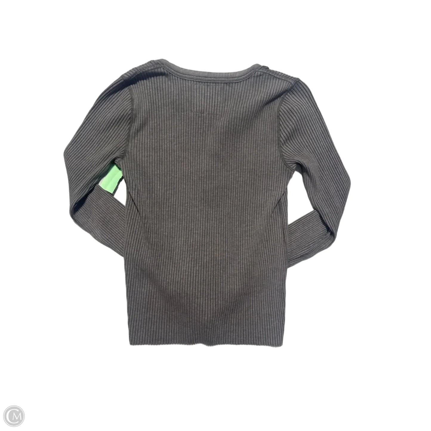 Top Long Sleeve By Aerie In Grey, Size: M