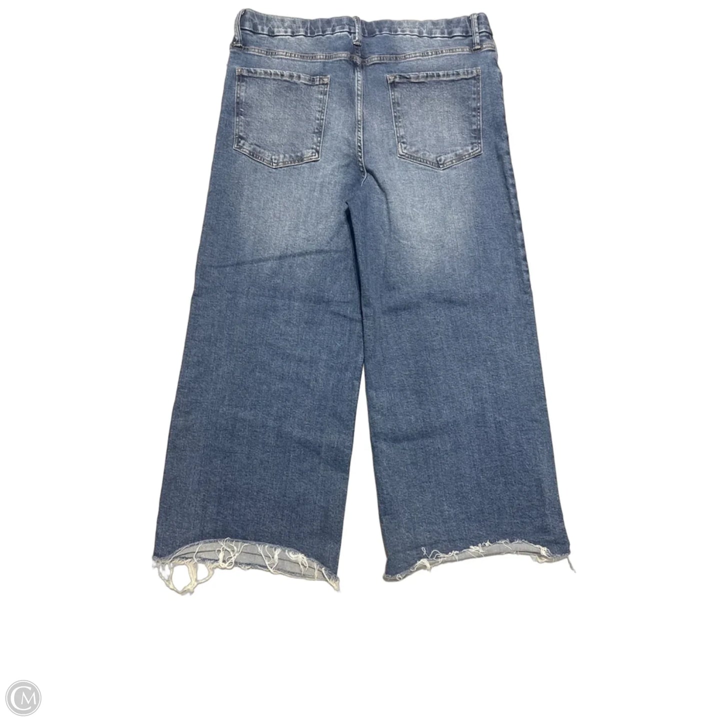 Jeans Wide Leg By Time And Tru In Blue Denim, Size: 16