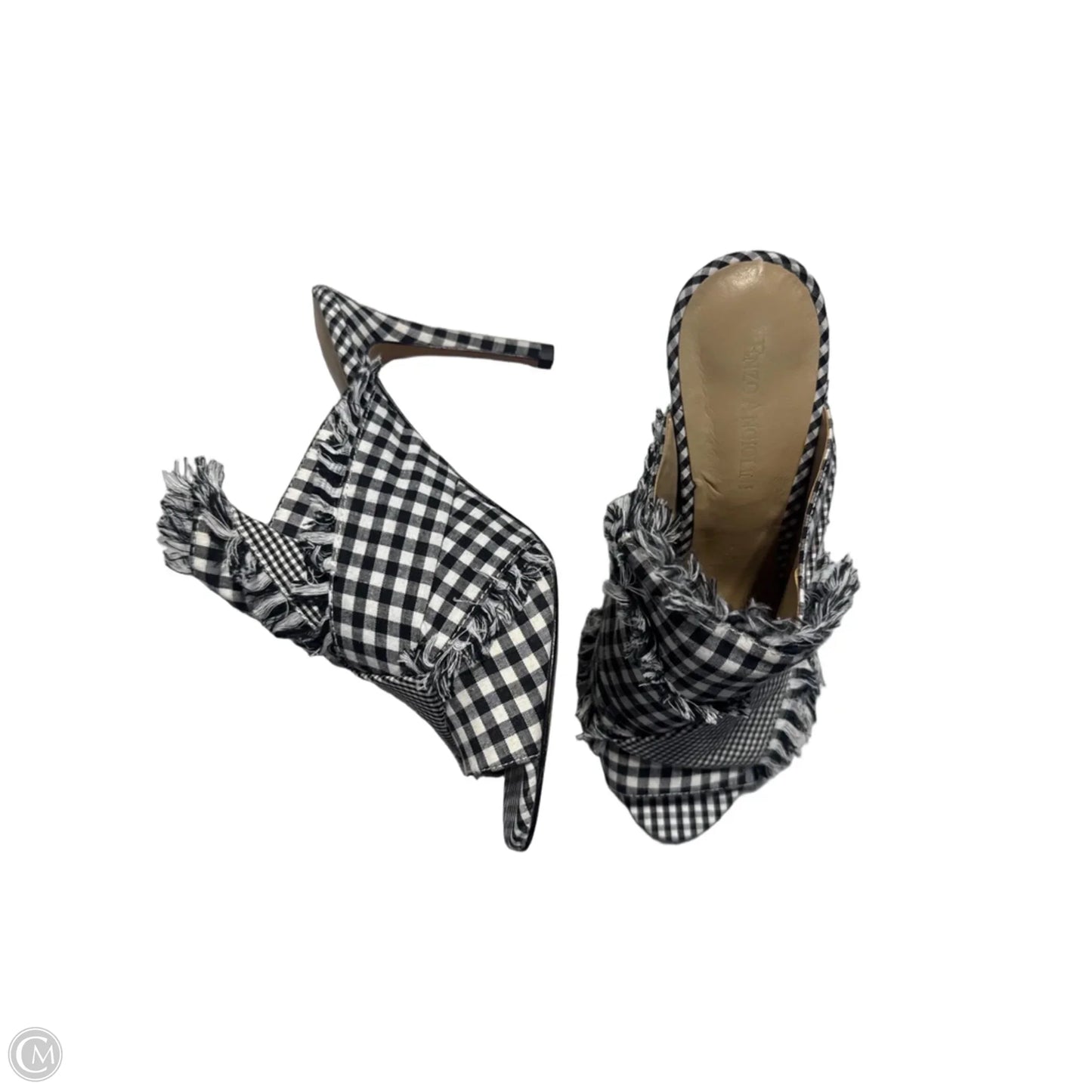 Shoes Heels Kitten By Enzo Angiolini In Black & White, Size: 6.5
