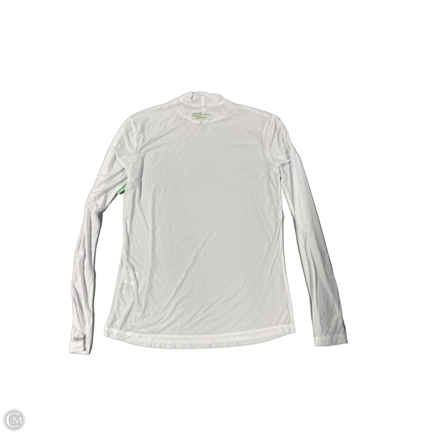 Athletic Top Long Sleeve Collar By Jamie Sadock In White, Size: M