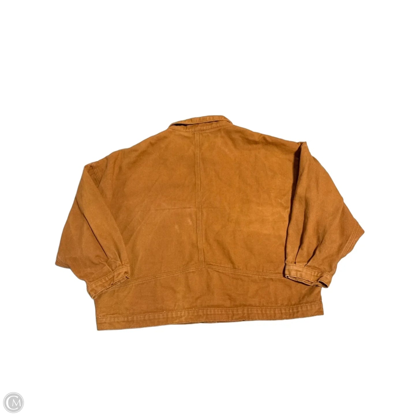 Jacket Denim By Andree By Unit In Orange Denim, Size: 1x