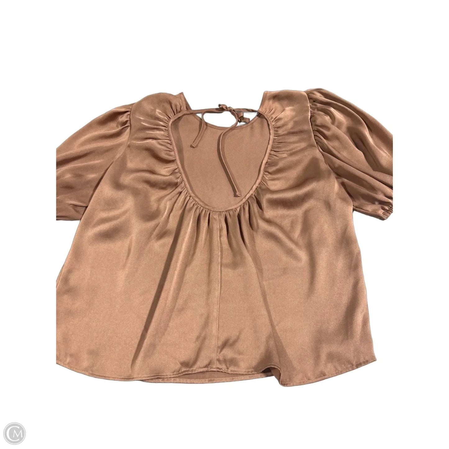 Top Short Sleeve By Express In Pink, Size: Xl