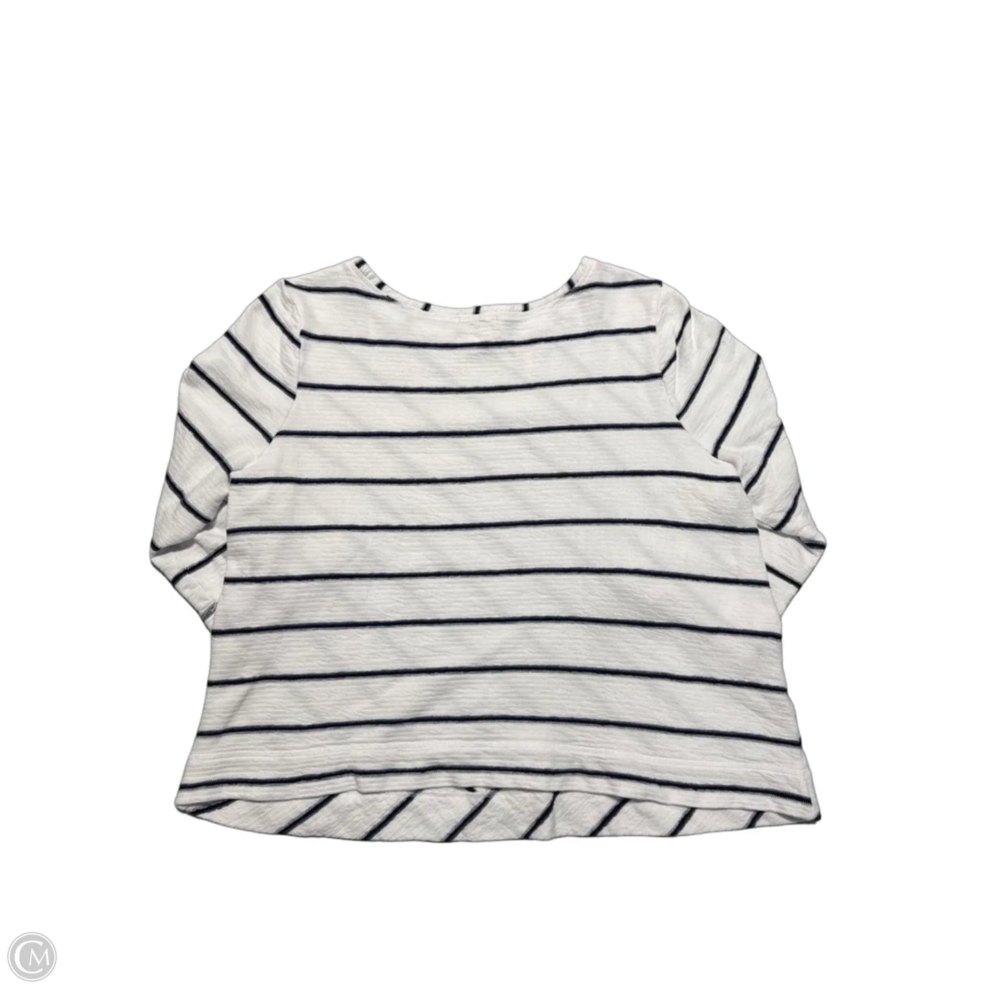 Top 3/4 Sleeve By Habitat In White, Size: L