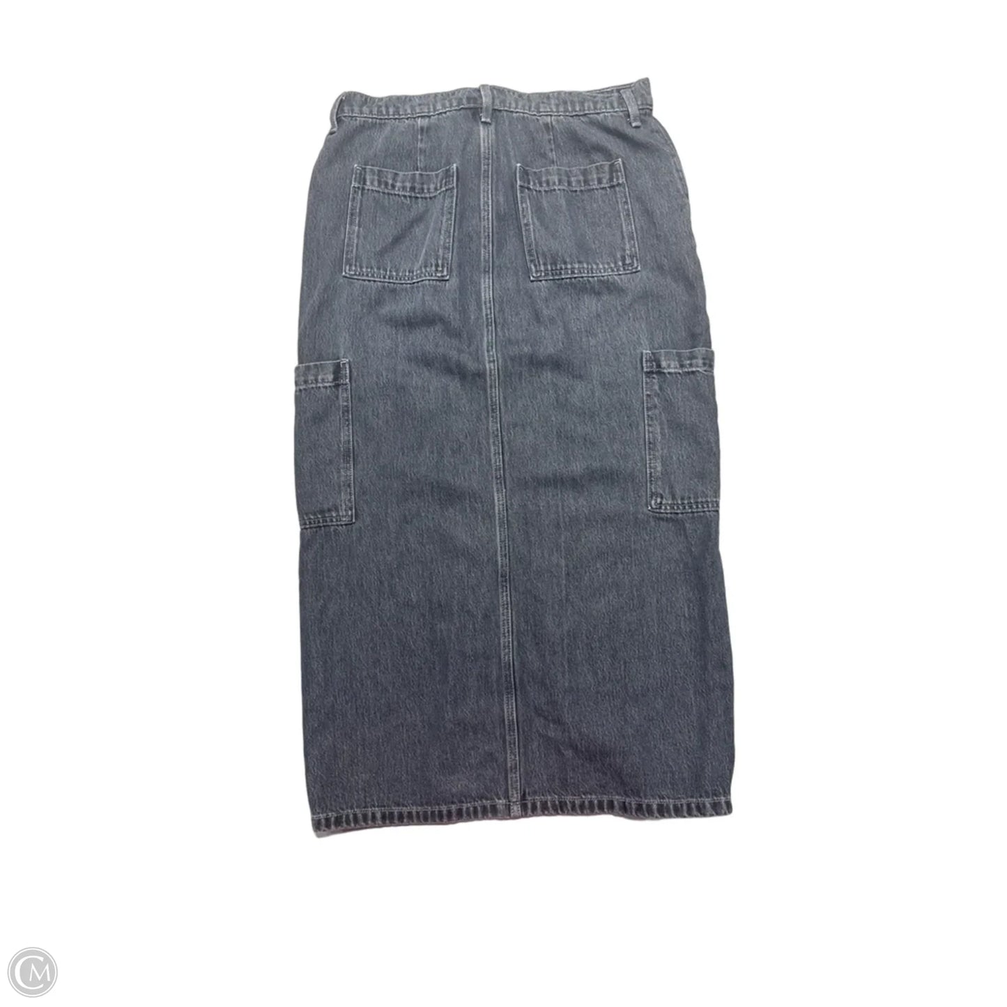 Skirt Maxi By Old Navy In Grey Denim, Size: 8