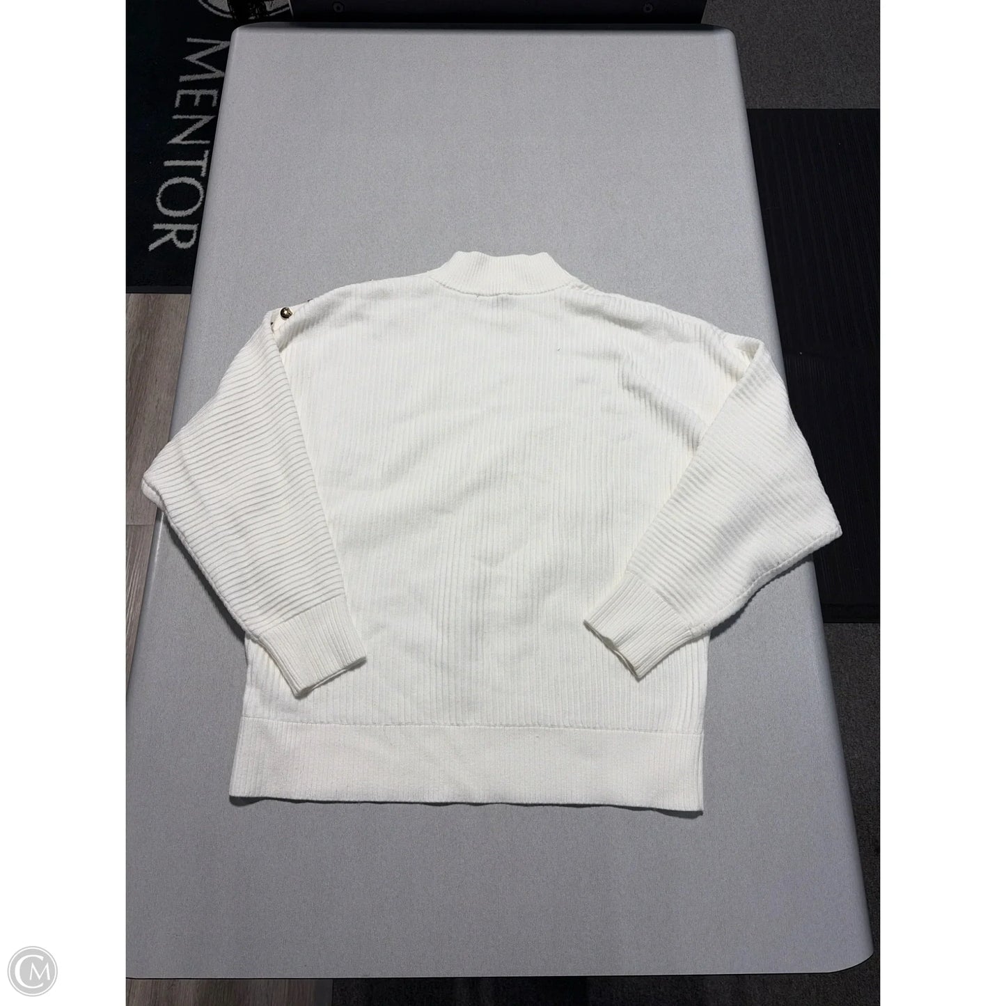 Sweater By Tahari In White, Size: M