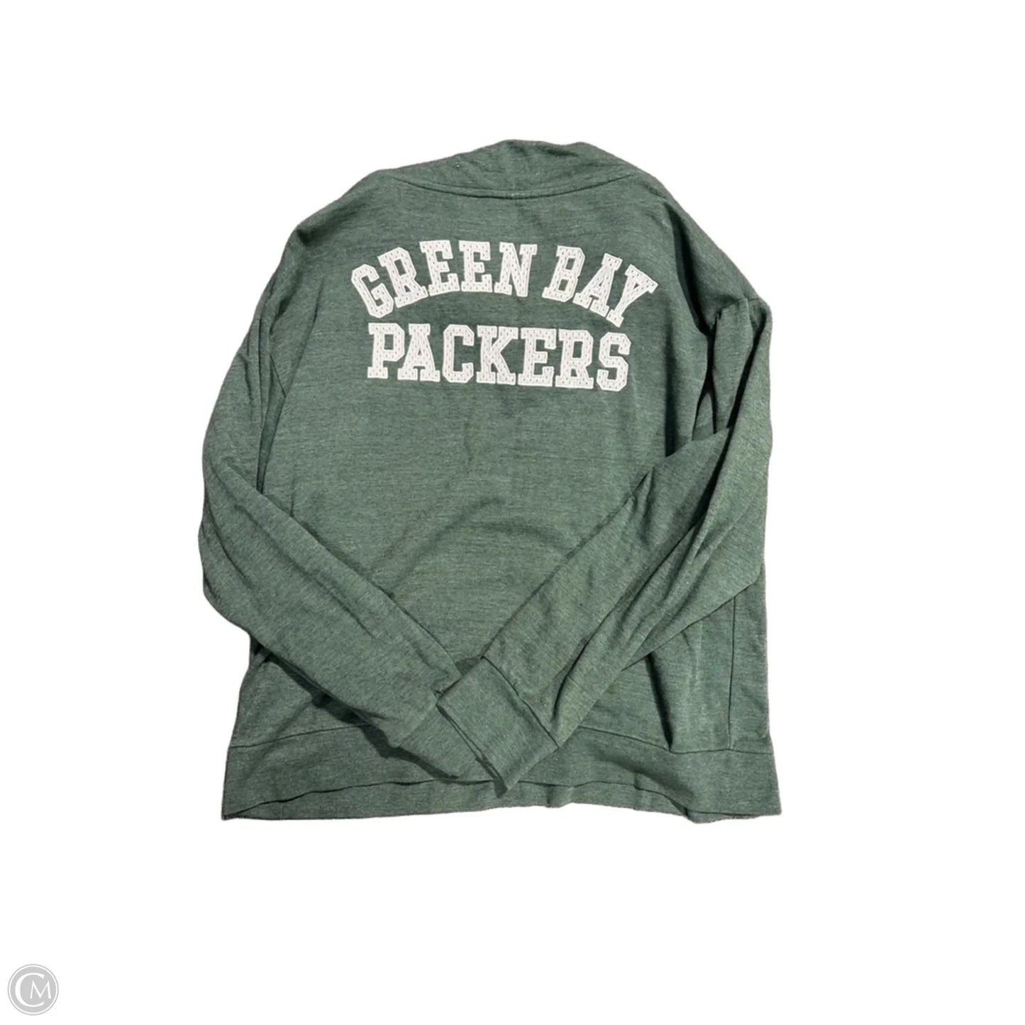 Top Long Sleeve By Nfl In Green, Size: 2x