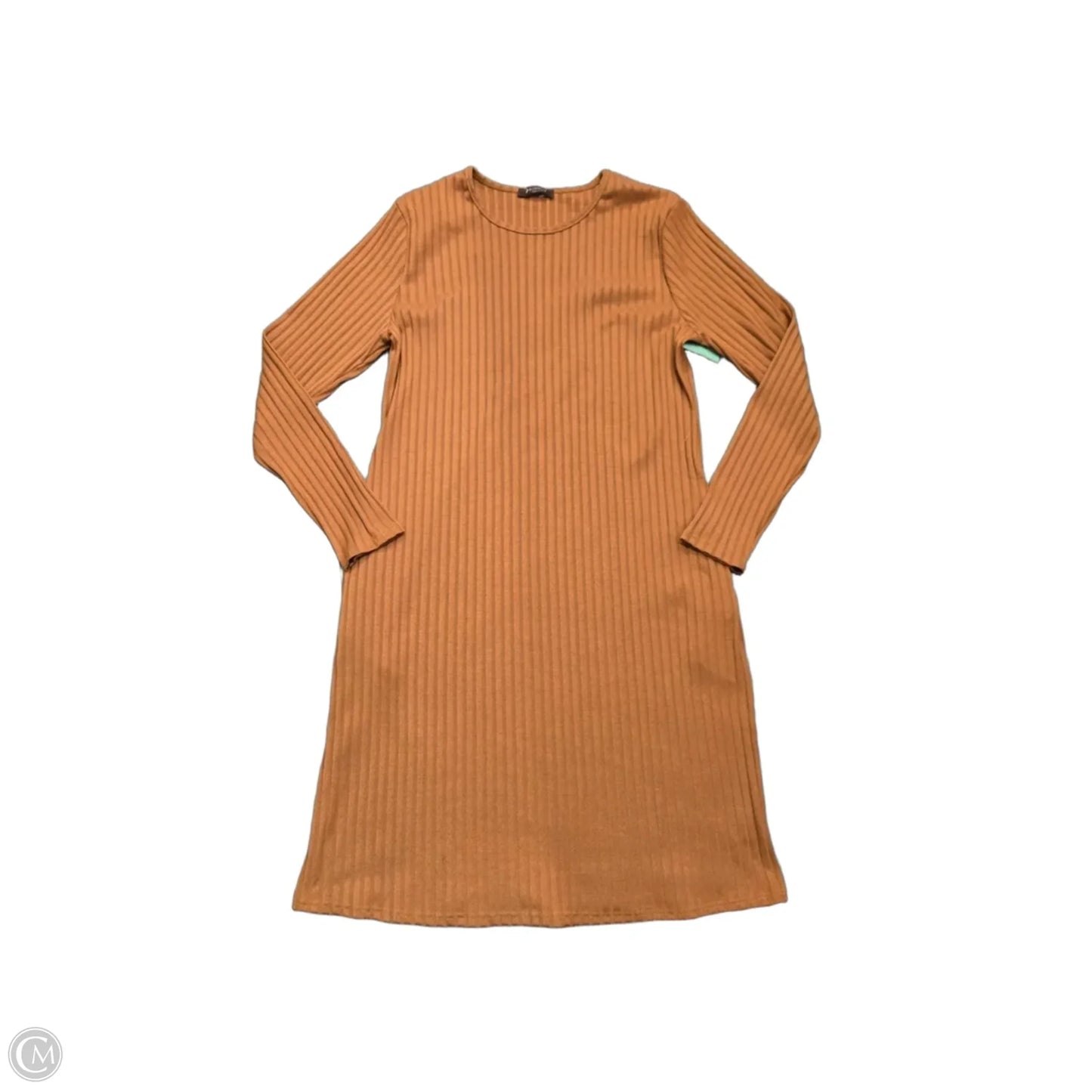 Dress Casual Midi By Bombom In Orange, Size: M