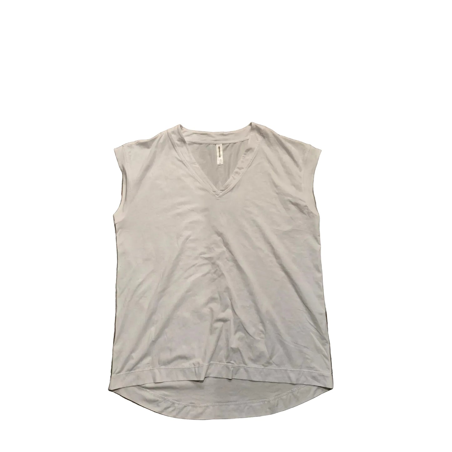 Athletic Top Short Sleeve By Athleta In White, Size: M