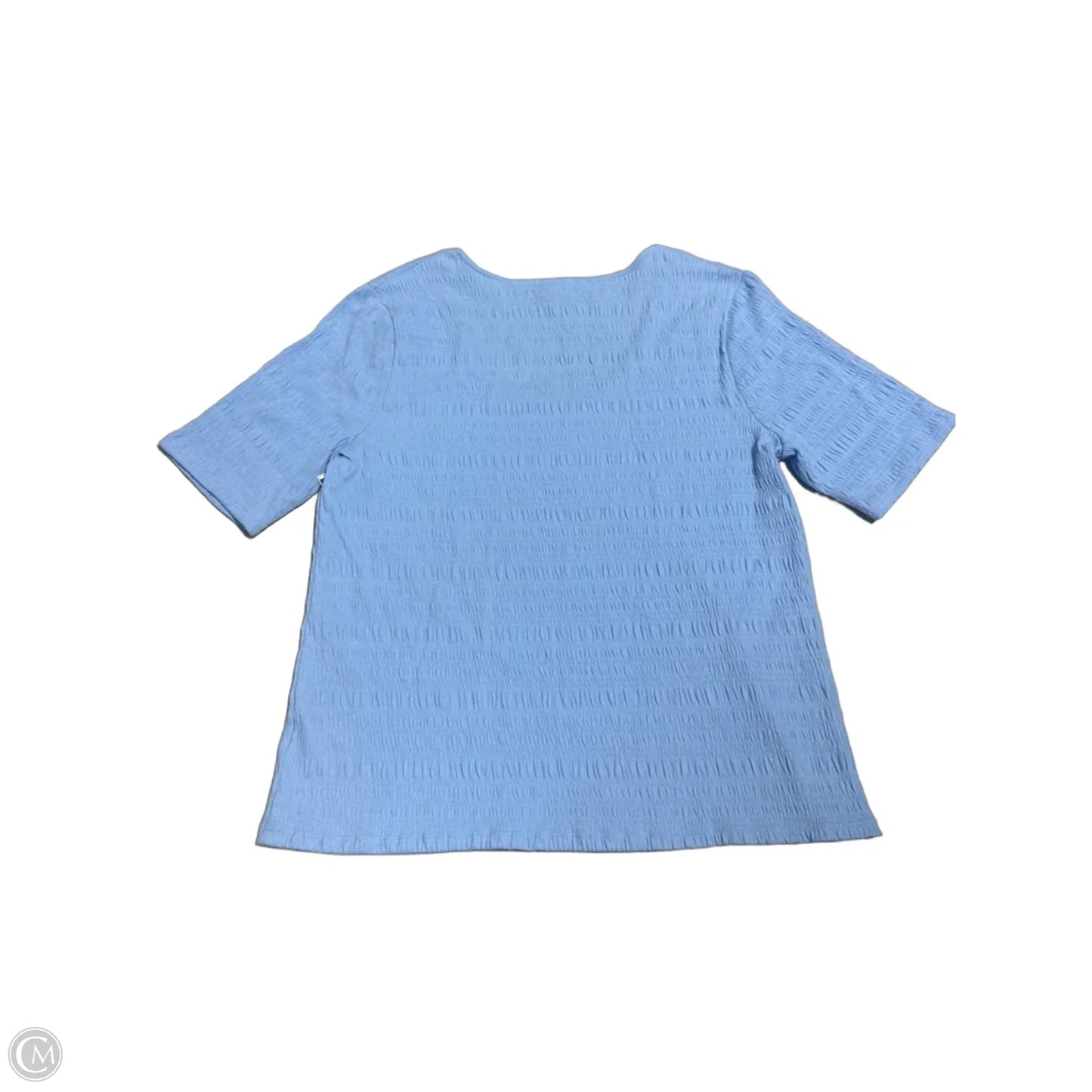 Top Short Sleeve By A New Day In Blue, Size: L