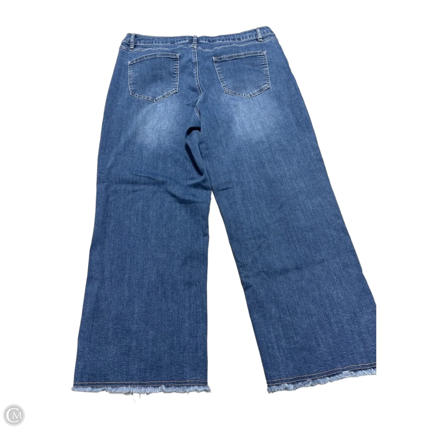Jeans Wide Leg By Charlie B In Blue, Size: 16