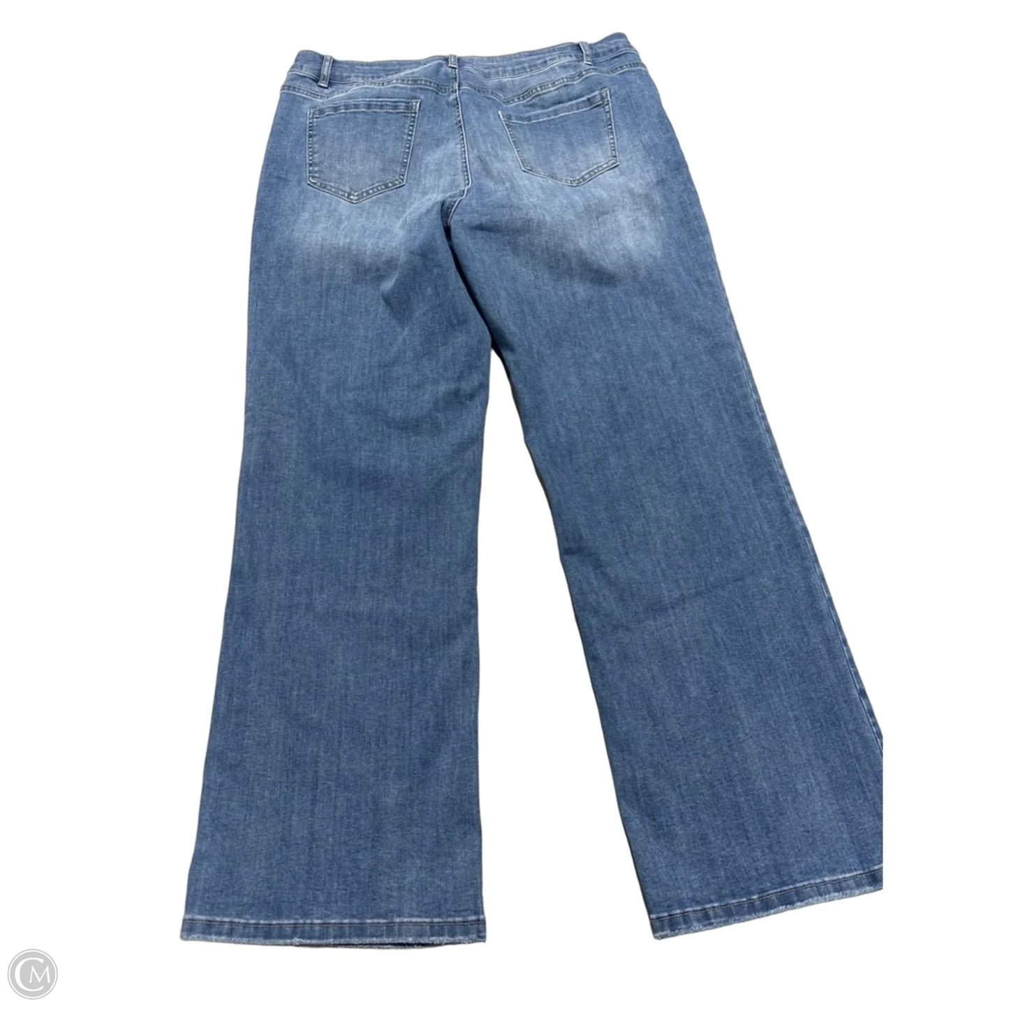 Jeans Straight By Charlie B In Blue, Size: 16