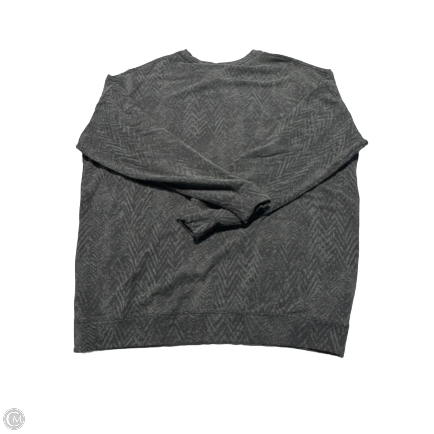 Top Long Sleeve By Athleta In Grey, Size: L