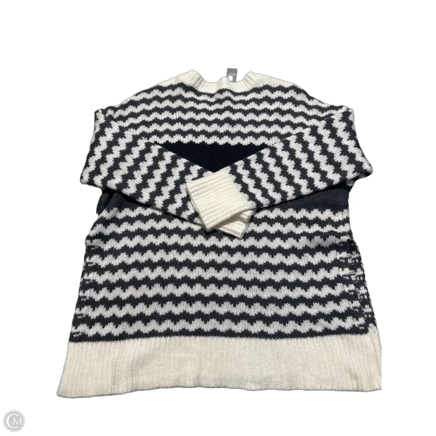 Sweater By Aerie In Grey & White, Size: M