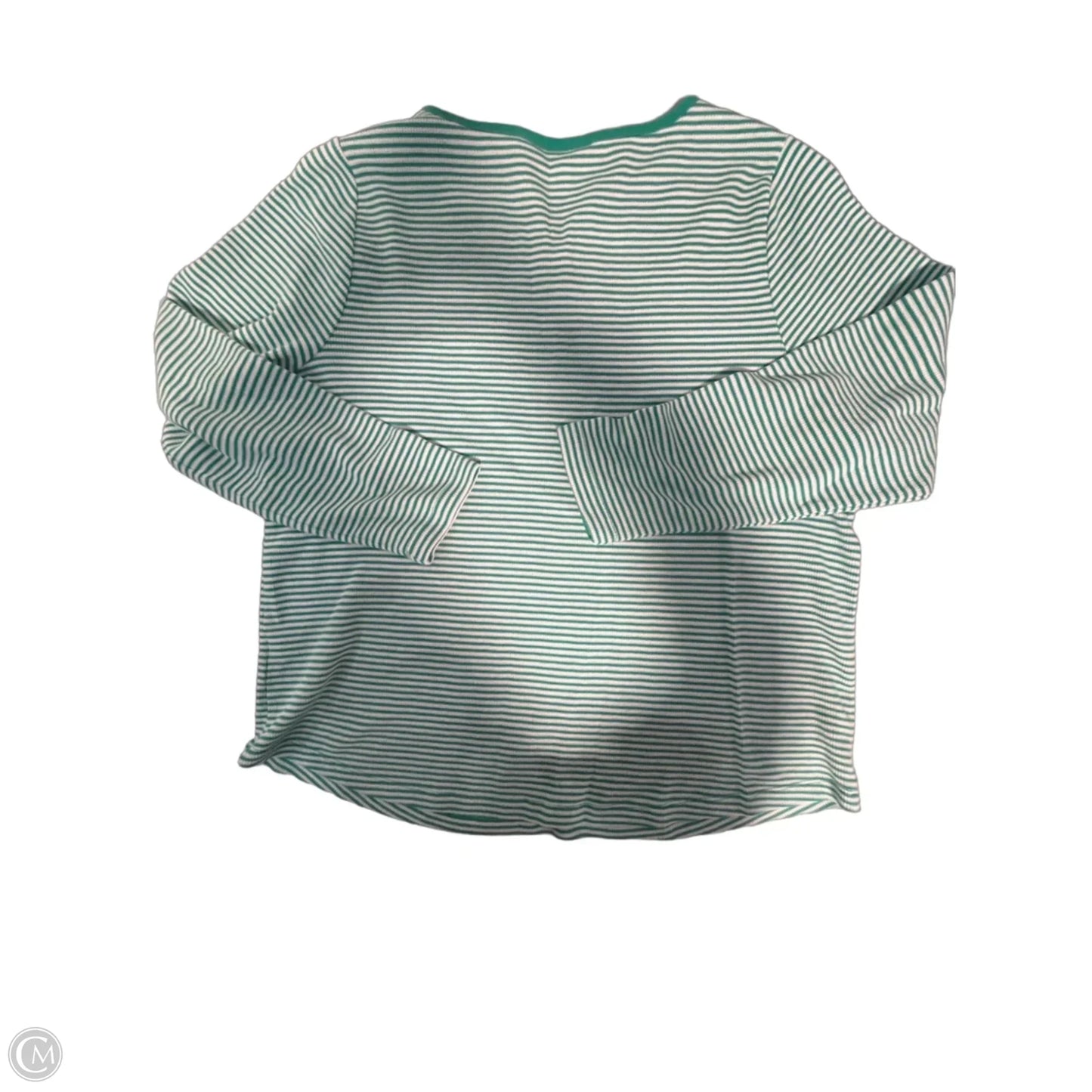 Top Long Sleeve By Cj Banks In Green, Size: 1x