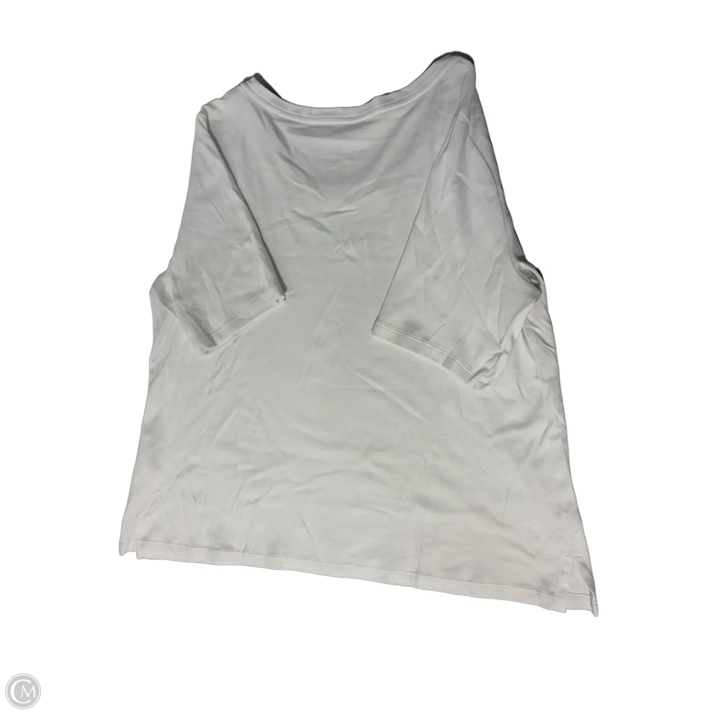 Top Short Sleeve By Isaac Mizrahi Live Qvc In White, Size: L