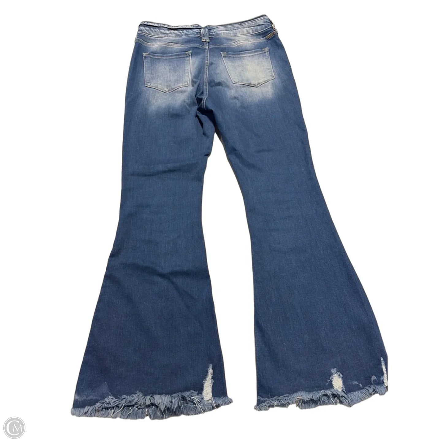 Jeans Flared By Kancan In Blue, Size: 14