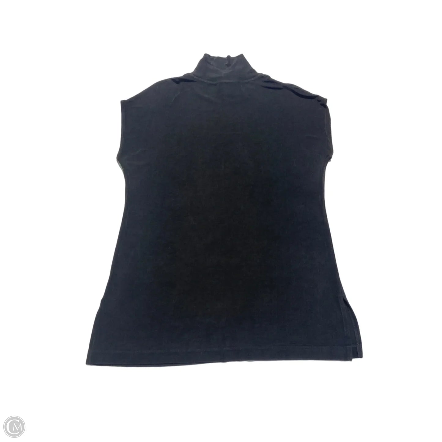 Top Short Sleeve By Chicos In Black, Size: L