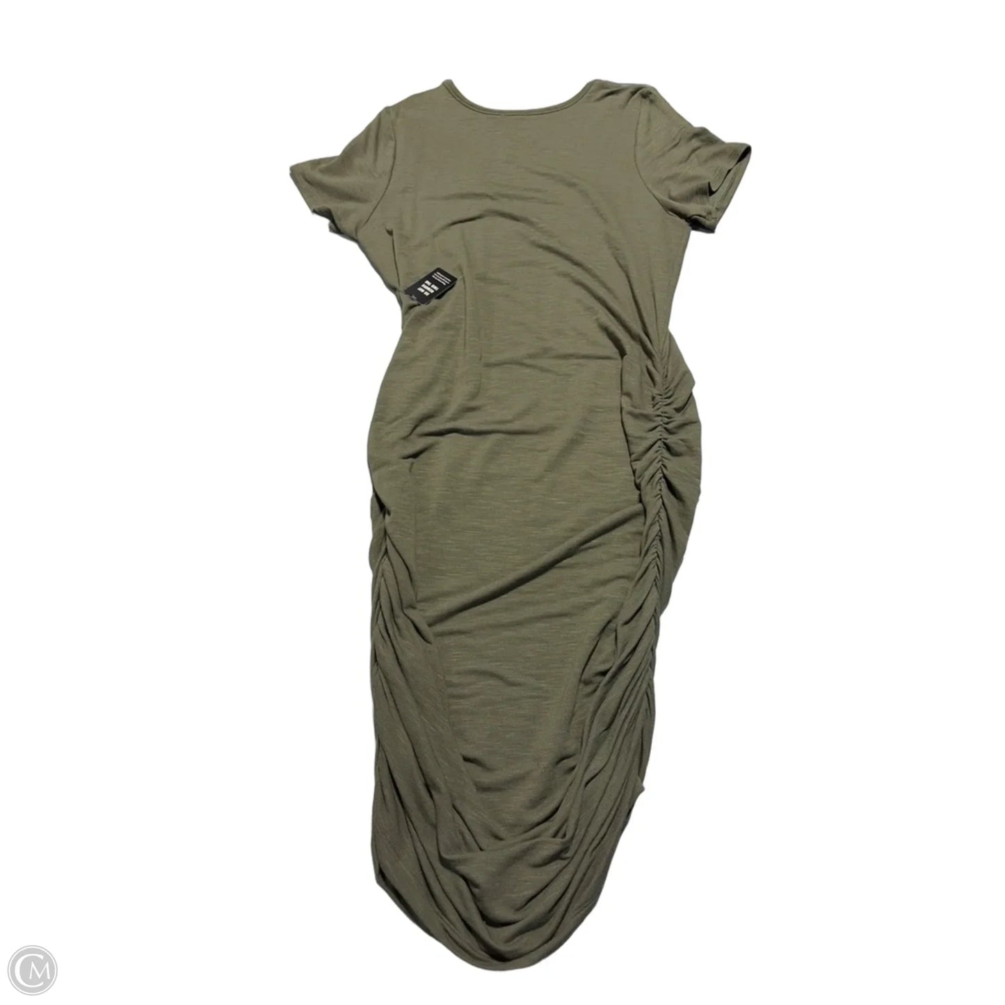 Dress Casual Maxi By Express In Green, Size: Xl