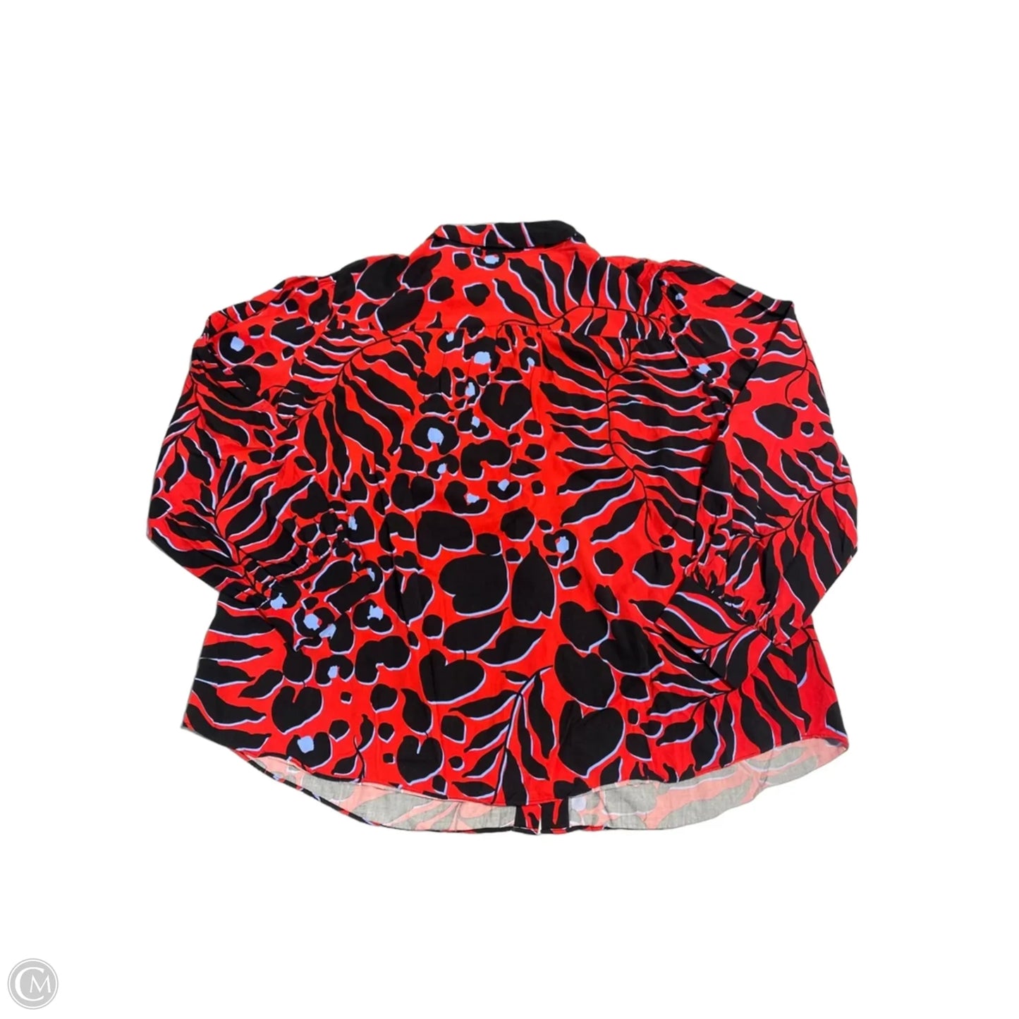 Top Long Sleeve Basic By Chicos In Animal Print, Size: Xl