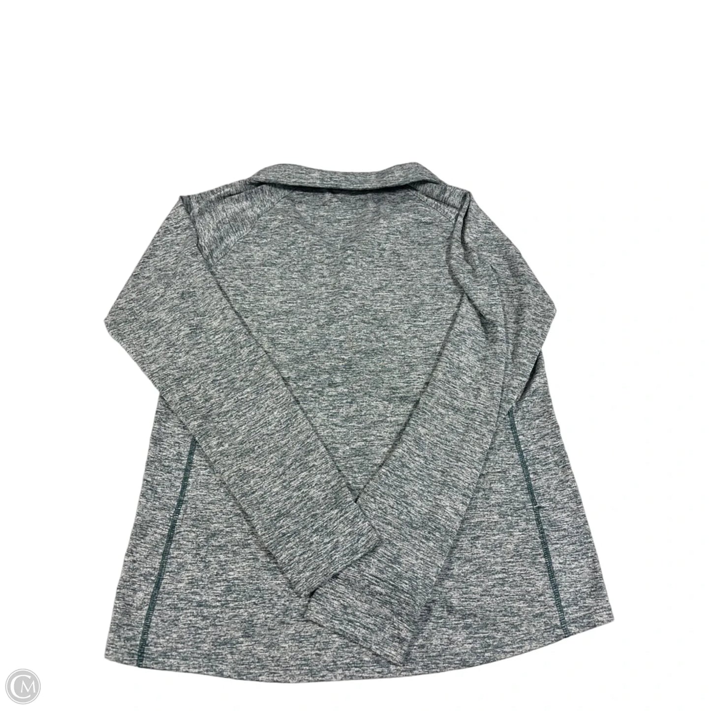 Athletic Top Long Sleeve Collar By Under Armour In Green, Size: Xl