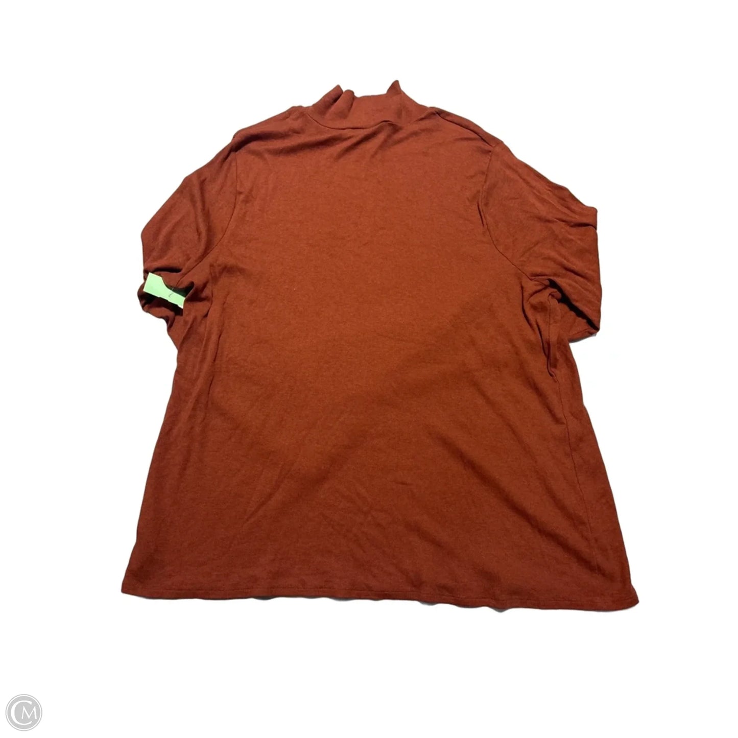 Top Long Sleeve By Ava & Viv In Brown, Size: 2x