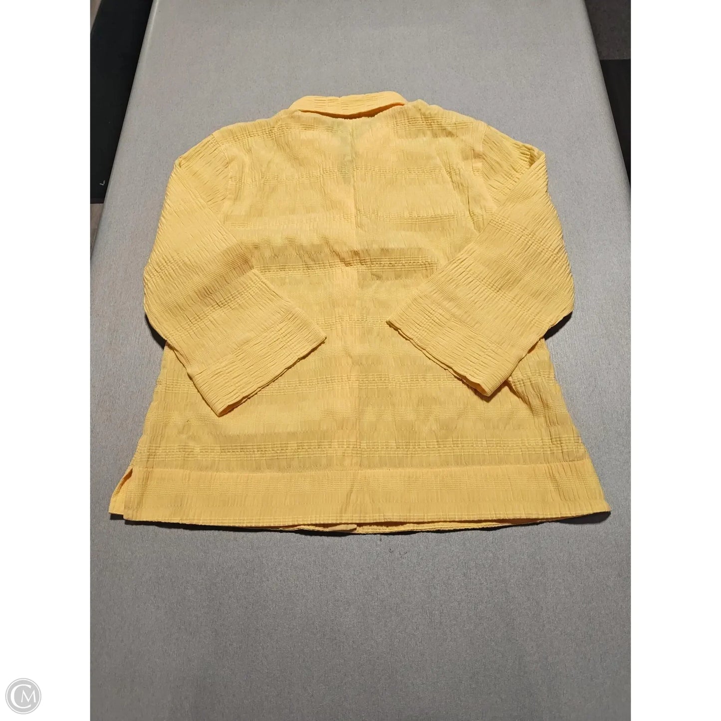 Top Long Sleeve By Christopher And Banks In Yellow, Size: M