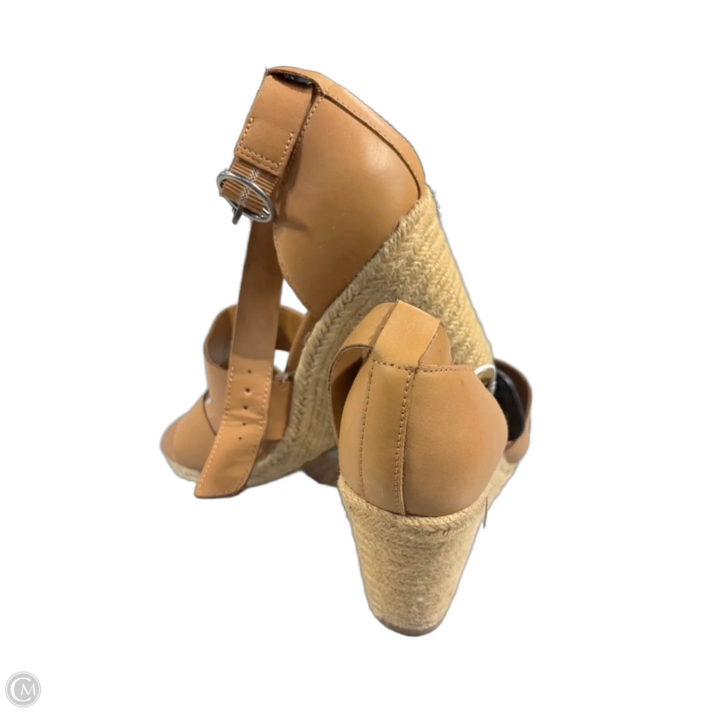 Sandals Heels Wedge By Treasure And Bond In Brown, Size: 6.5