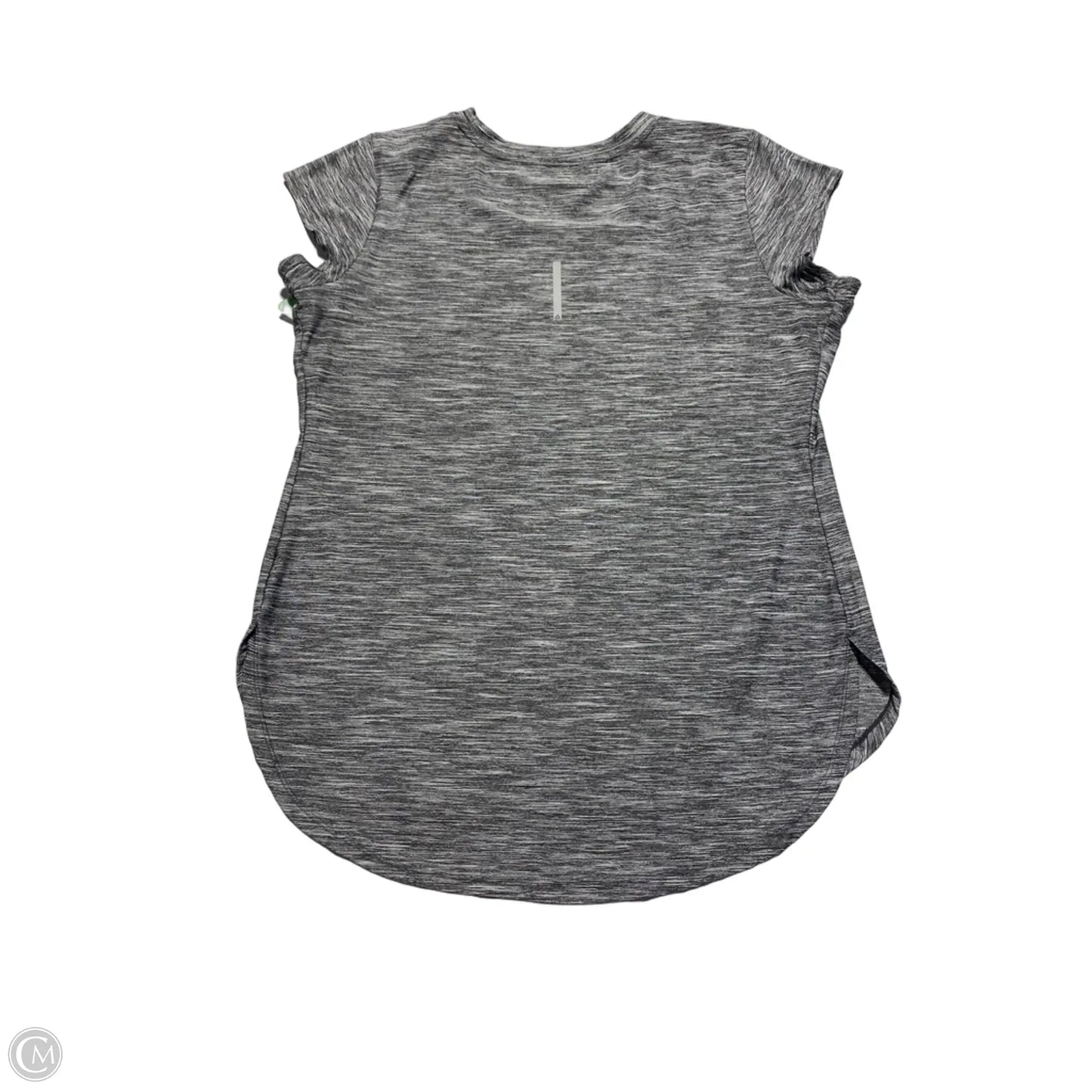 Athletic Top Short Sleeve By Reebok In Grey, Size: Xl