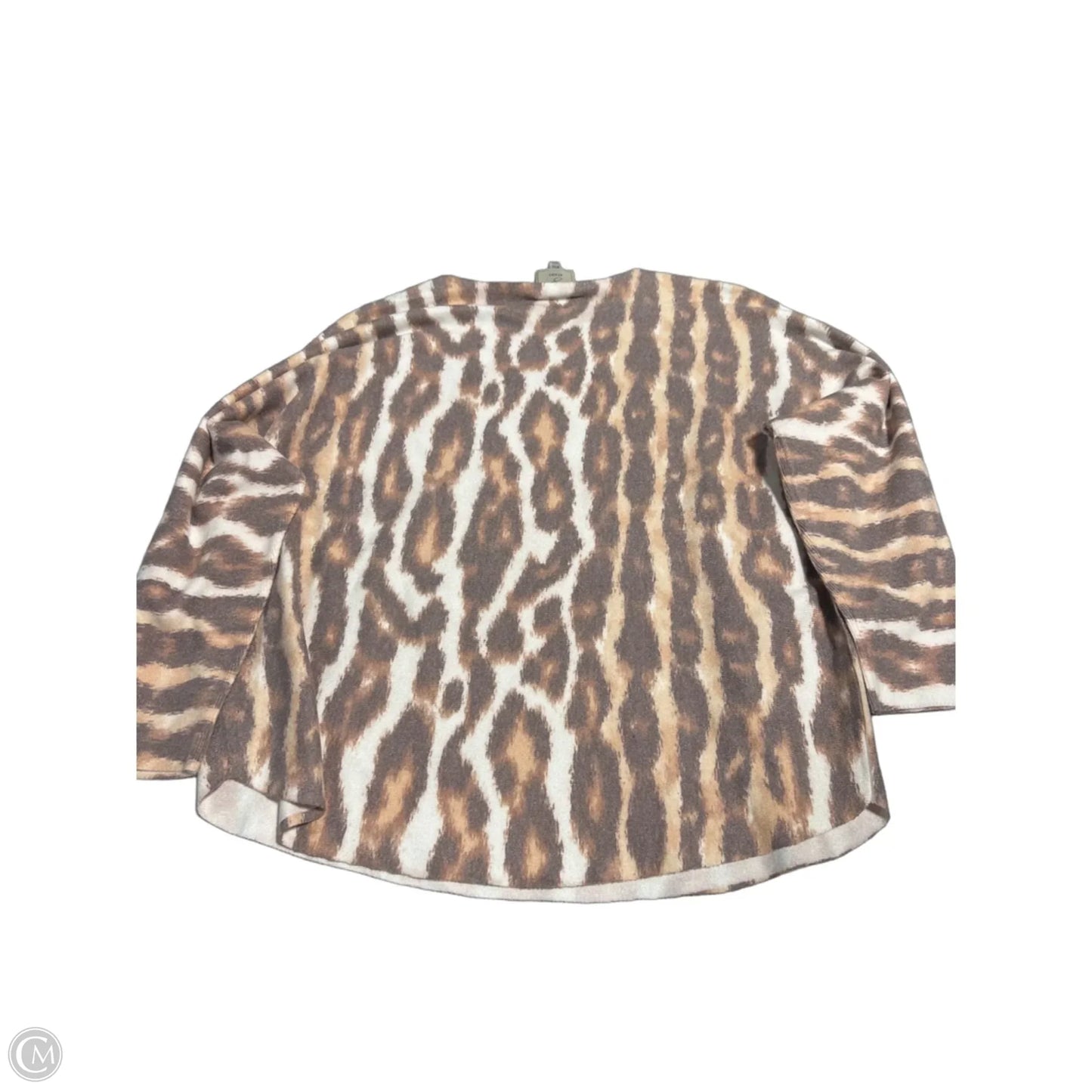 Top Long Sleeve By Sioni In Animal Print, Size: Xl