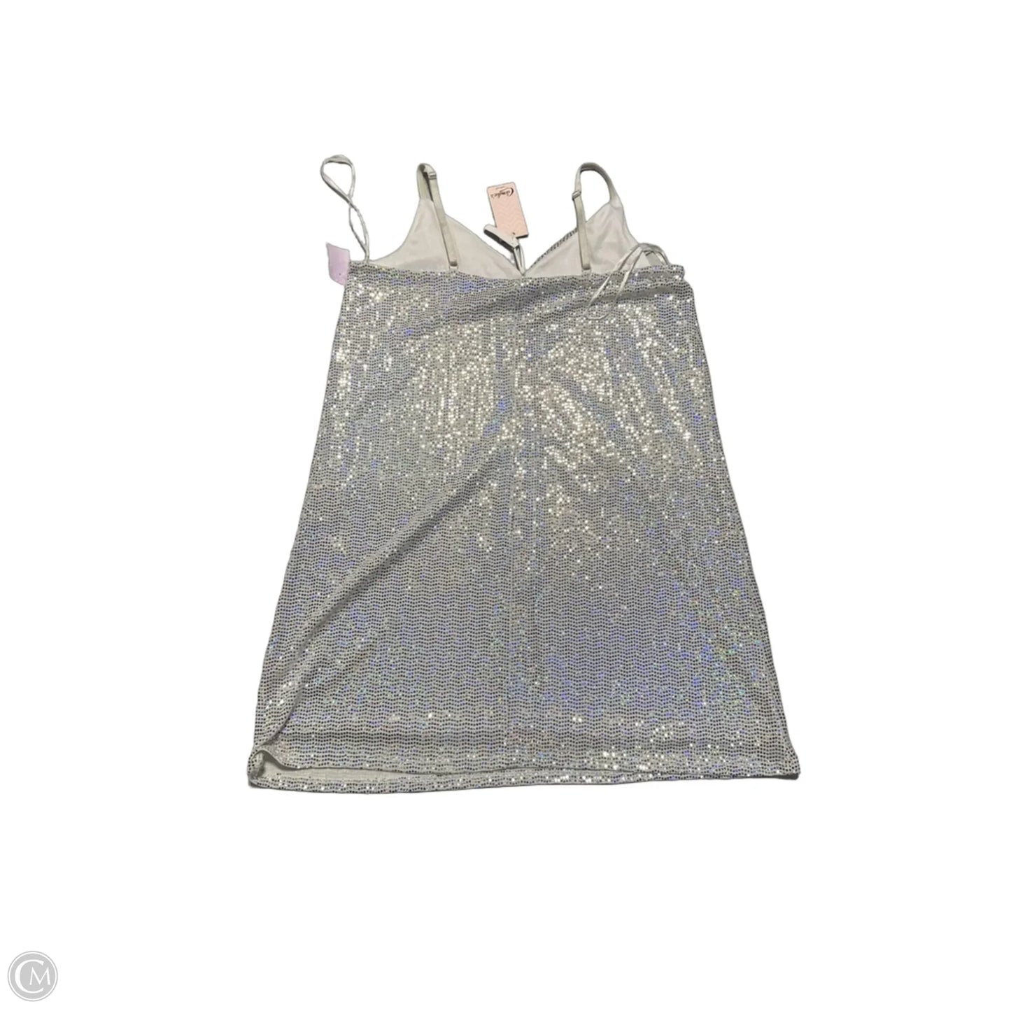 Dress Party Midi By Candies In Silver, Size: Xl