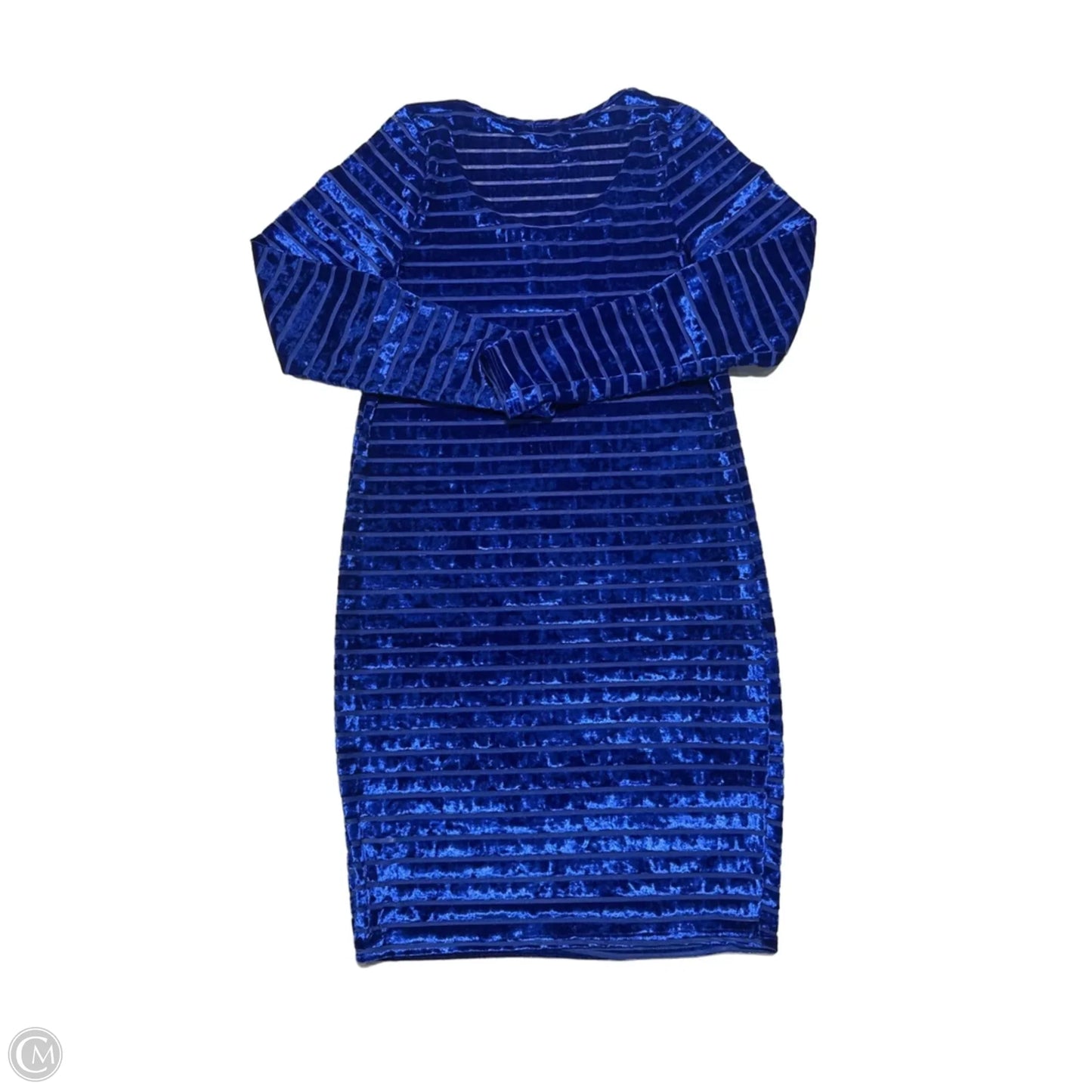 Dress Casual Midi By Cmc In Blue, Size: 1x