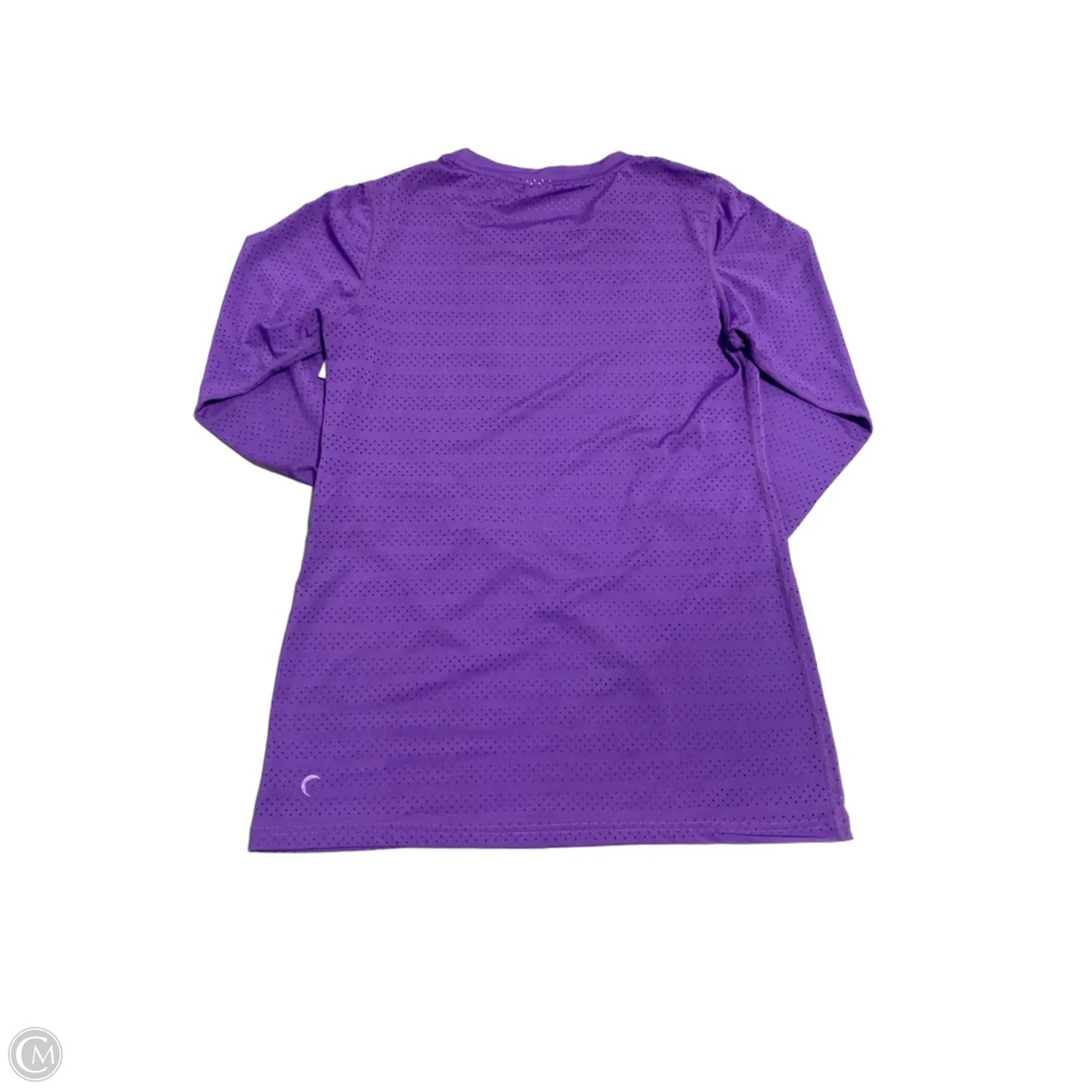 Athletic Top Long Sleeve Collar By Zyia In Purple, Size: M