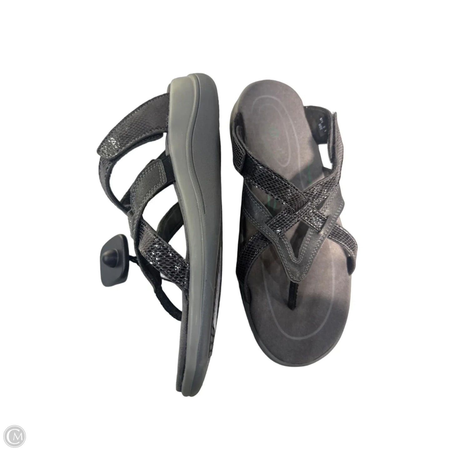 Sandals Flats By Cmc In Grey, Size: 9