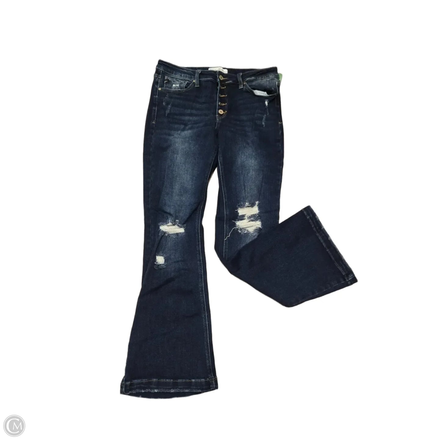 Jeans Flared By Kancan In Blue, Size: 12