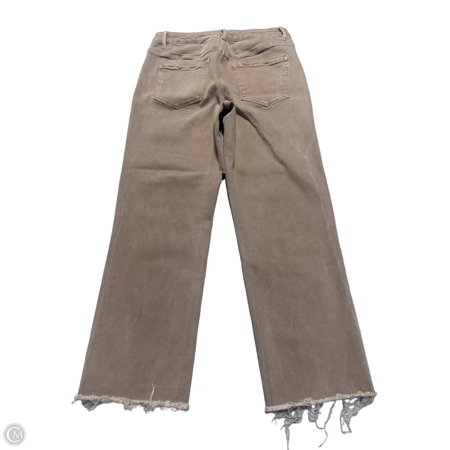 Jeans Straight By Lovervet In Tan, Size: 14