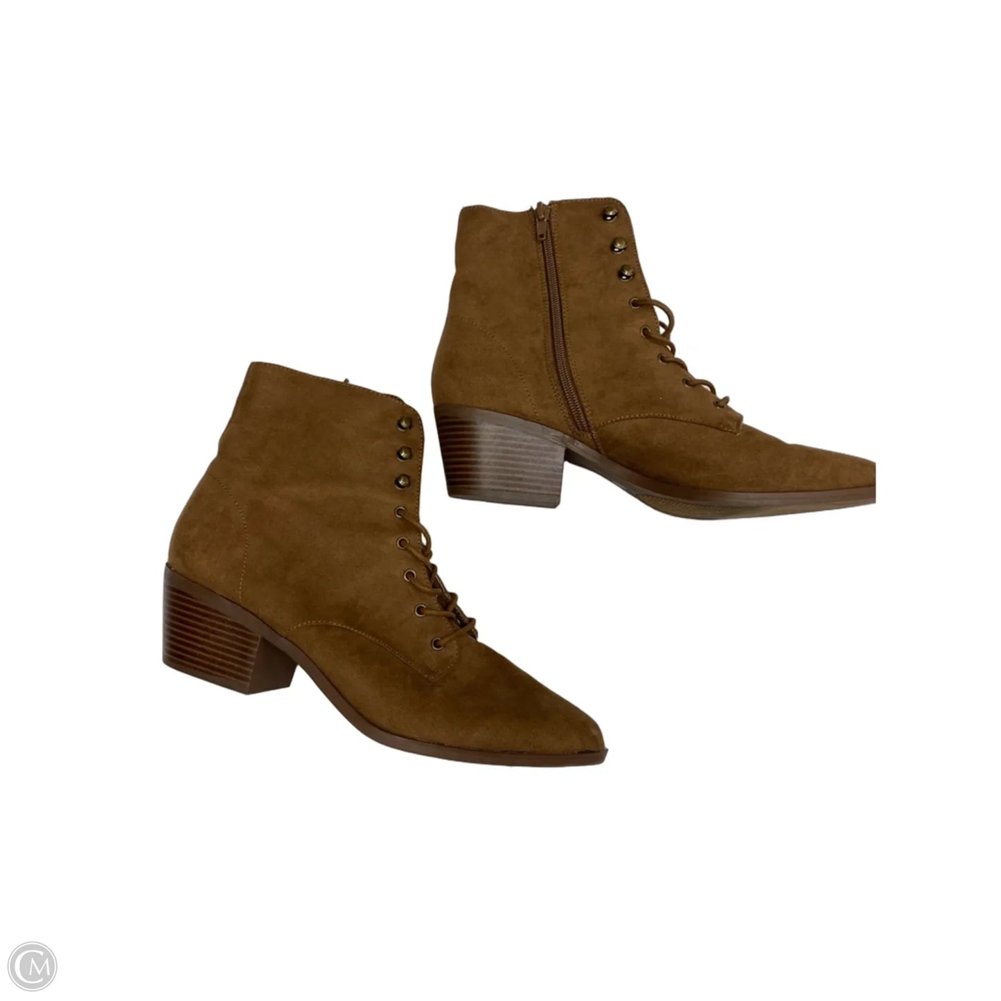 Boots Ankle Heels By Lulus In Brown, Size: 10