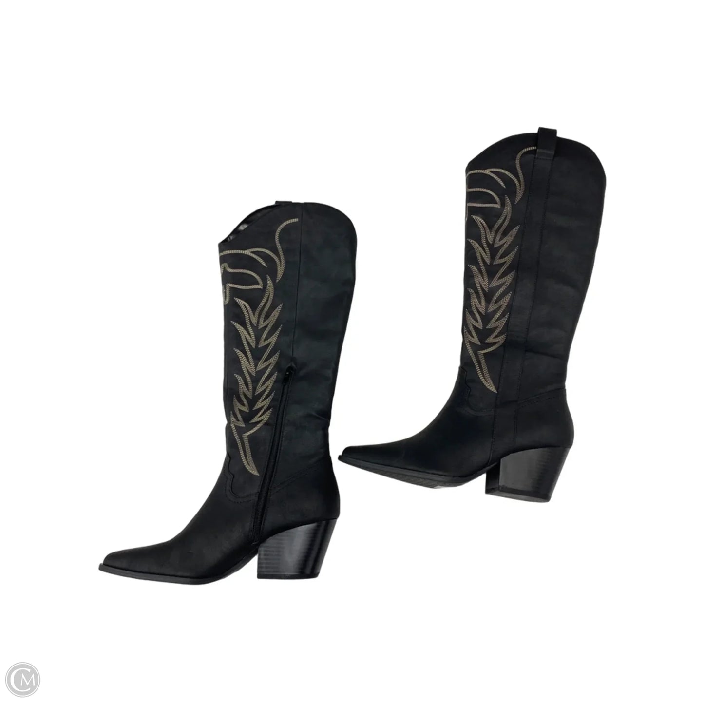 Boots Knee Heels By Qupid In Black, Size: 8.5