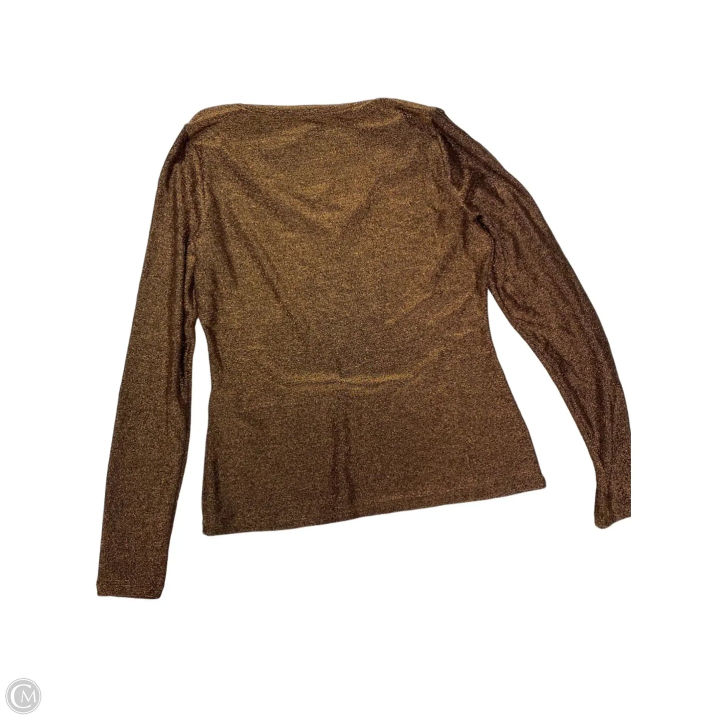 Top Long Sleeve By White House Black Market In Gold, Size: S