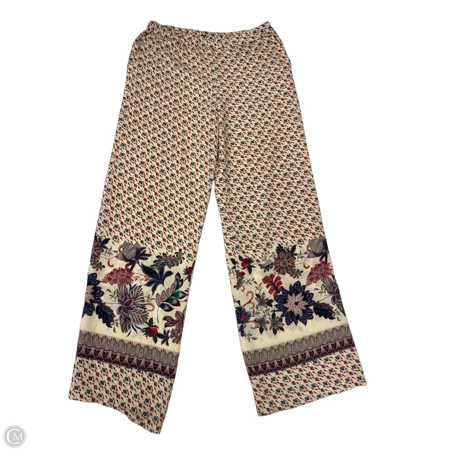 Pants Wide Leg By Sisley In Red & Tan, Size: 6