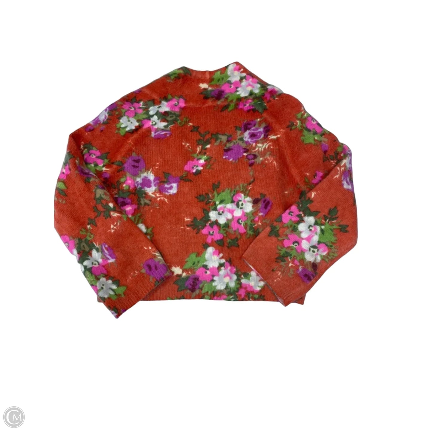 Sweater Cardigan By Free People In Floral Print, Size: M