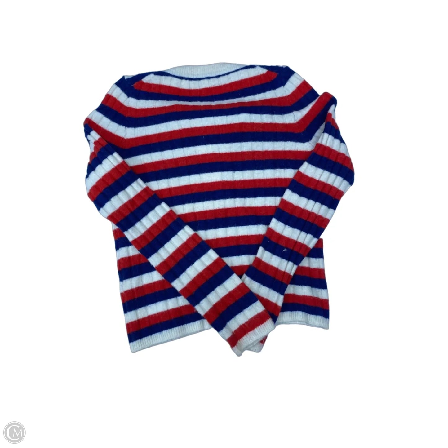 Sweater By Madewell In Blue & Red & White, Size: S